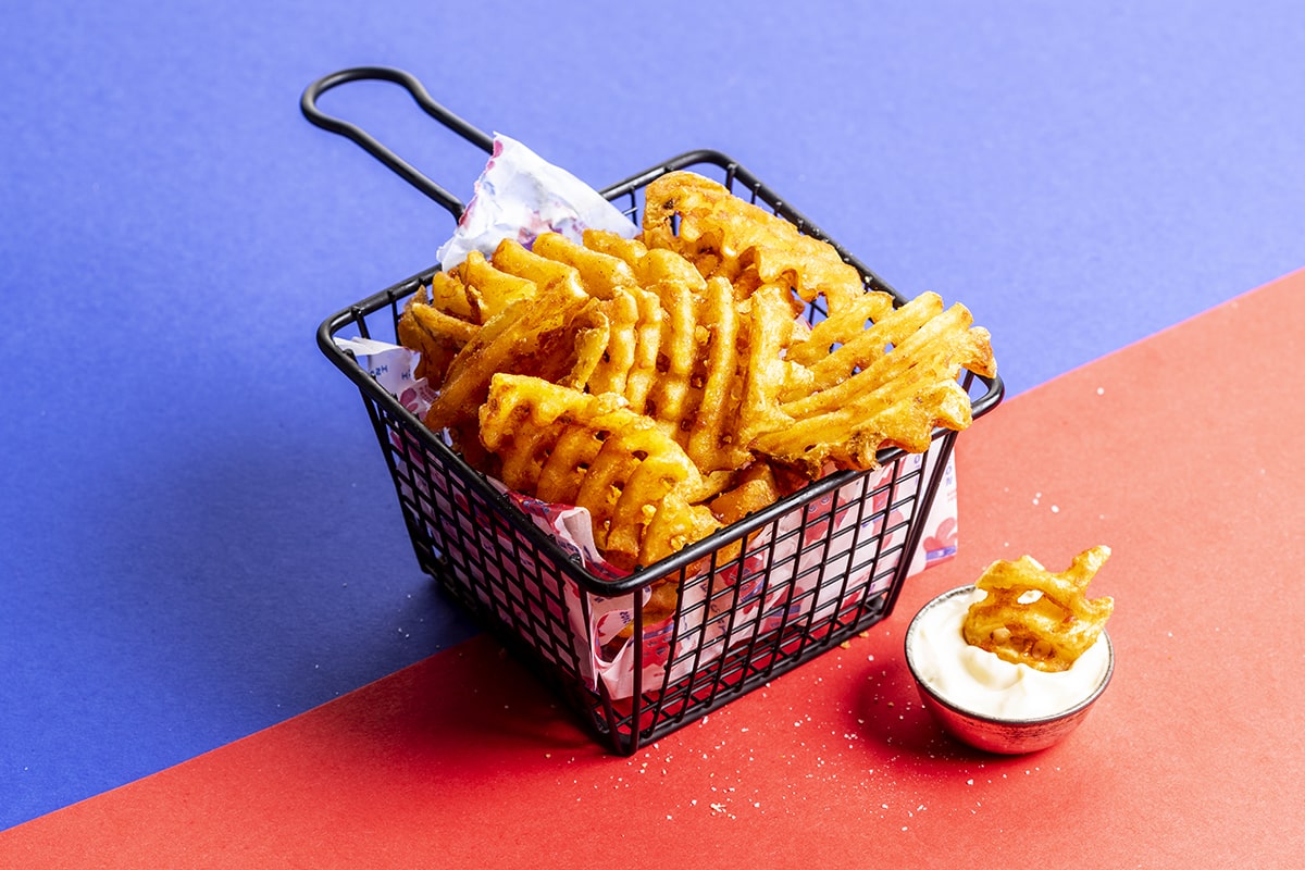 Yu.eat, yueat, Yu.eat, yu eat: Waffle fries